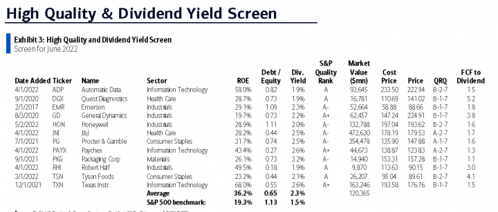 High Dividend Yield