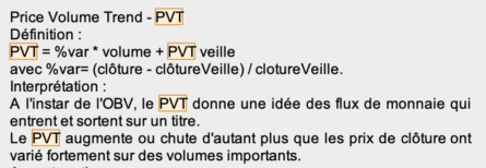 calcul PVT